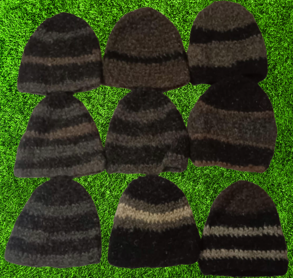 Handmade woolen caps