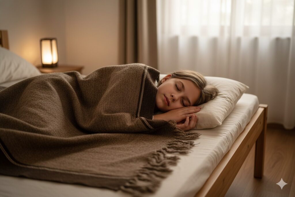 handmade woolen blankets ghongadi brown